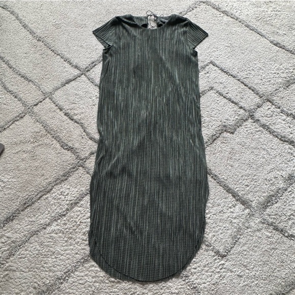 SABINA MUSAYEV Anthropologie green Textured Renaissance Midi Dress loose fit XS - Picture 12 of 12